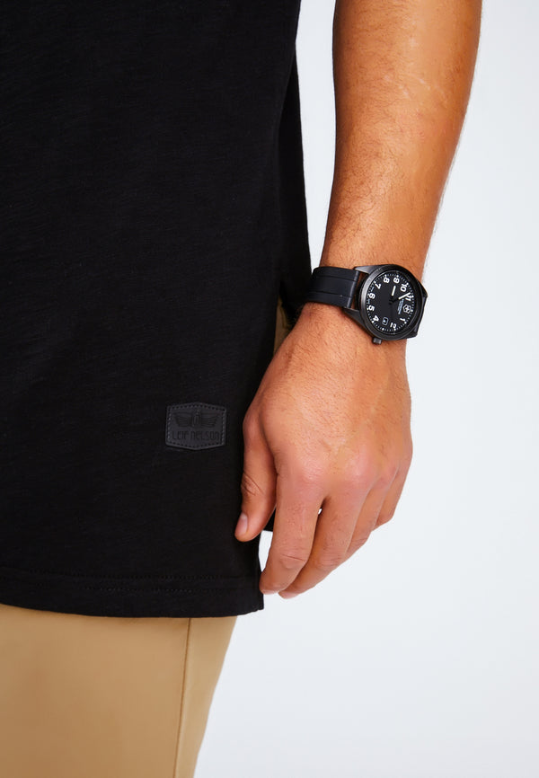 Leif Nelson Rundhals-Shirt Begrenzt auf 3 Tage