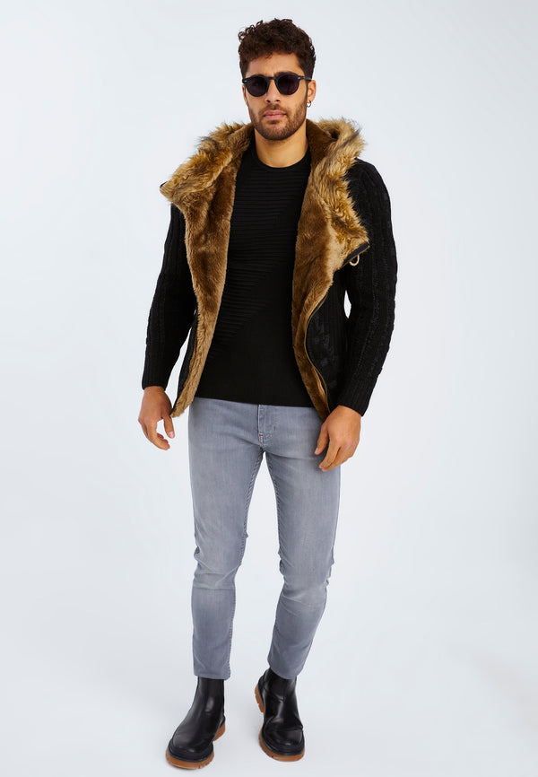 Leif Nelson Strickjacke mit Kapuze Meist gekauft