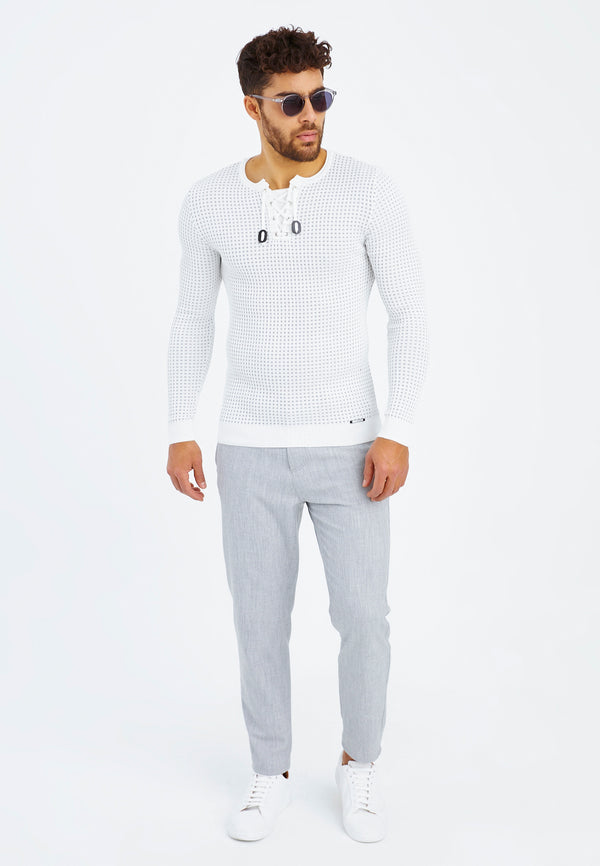 Leif Nelson Strickpullover Feinstrick Rundhals Begrenztes Angebot