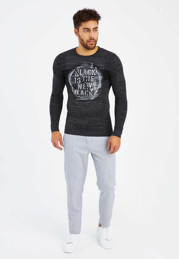 Leif Nelson Strickpullover Feinstrick Rundhals Online Shopping