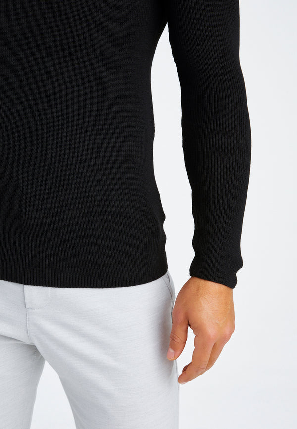Leif Nelson Strickpullover Feinstrick Rundhals Cyber Monday
