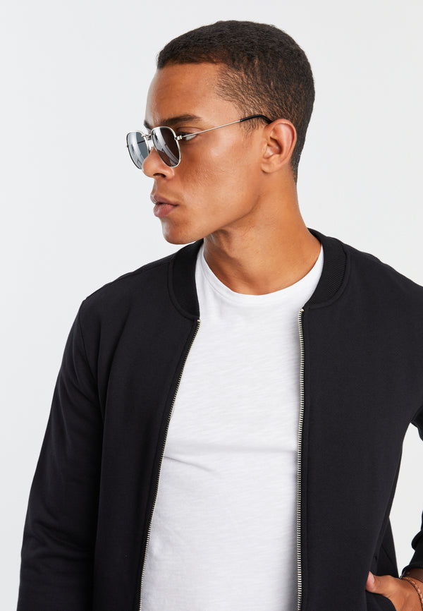 Leif Nelson Sweatjacke mit Stehkragen Sonderangebote