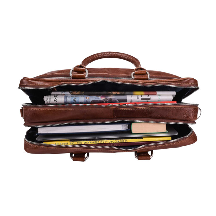 Leonhard Heyden Cambridge RV-Aktenmappe L 2 Fächer Cognac Black Friday Preise