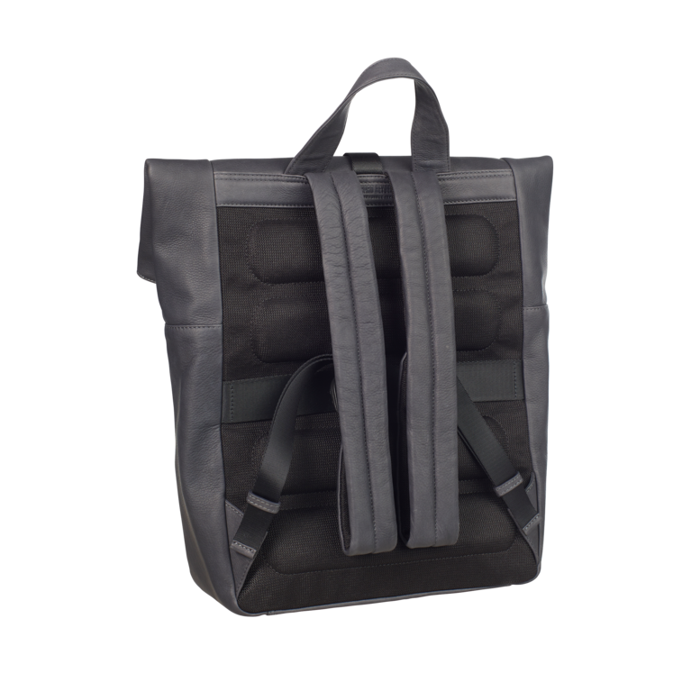 Leonhard Heyden Den Haag Rucksack Rolltop Grau Outlet