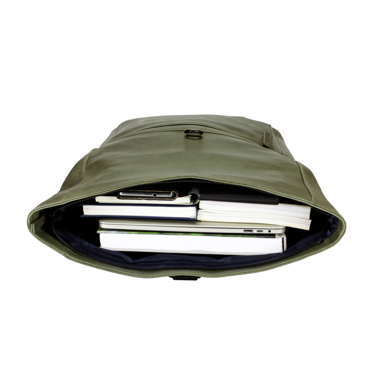 Leonhard Heyden Den Haag Rucksack Rolltop Oliv Auslauf
