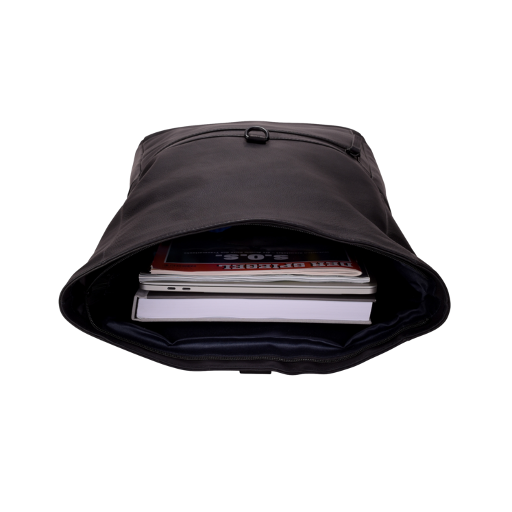 Leonhard Heyden Den Haag Rucksack Rolltop Schwarz Verkauf
