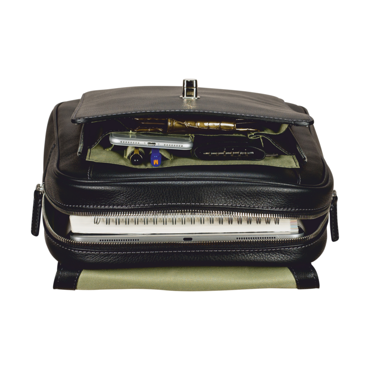 Leonhard Heyden Nizza City-Rucksack Schwarz Super Sparpreis