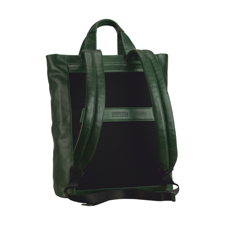 Leonhard Heyden Porto Tote Bag / Rucksack Flaschengrün Discount Store für neue Produkte