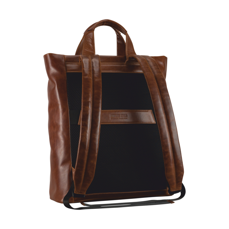Leonhard Heyden Porto Tote Bag / Rucksack Braun Nur noch ein Tag übrig