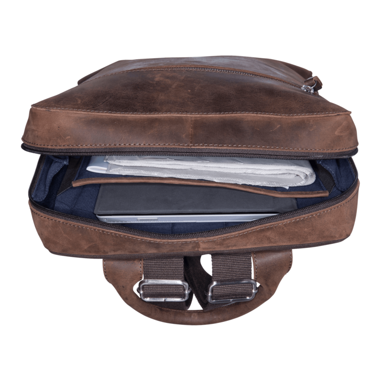 Leonhard Heyden Salisbury Business-Rucksack Braun Heißer Verkauf