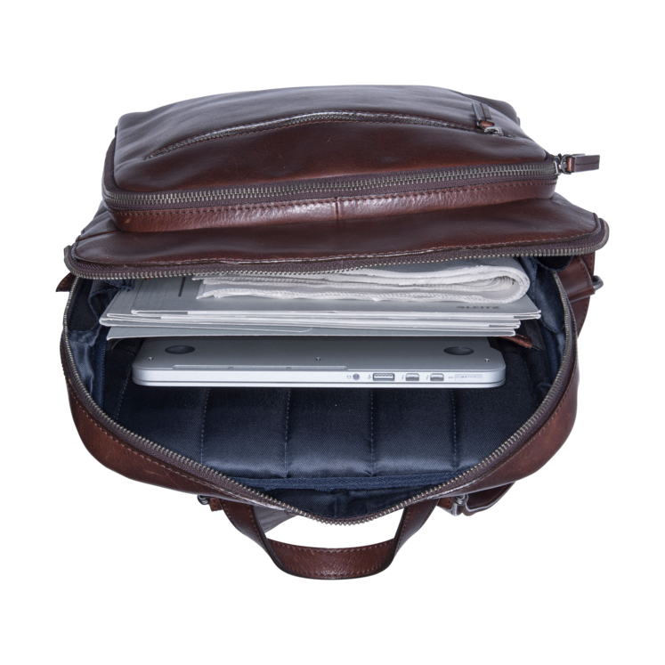Leonhard Heyden Roma Business-Rucksack Braun Bis zu 50% Rabatt