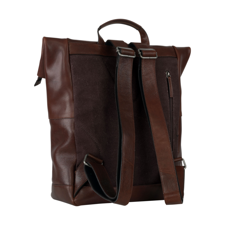 Leonhard Heyden Roma Rucksack Rolltop Braun Super Rabatt