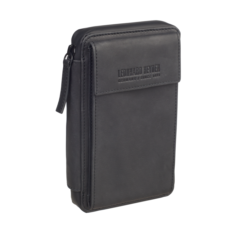 Leonhard Heyden Den Haag Handy-Umhängetasche Schwarz Online Outlet