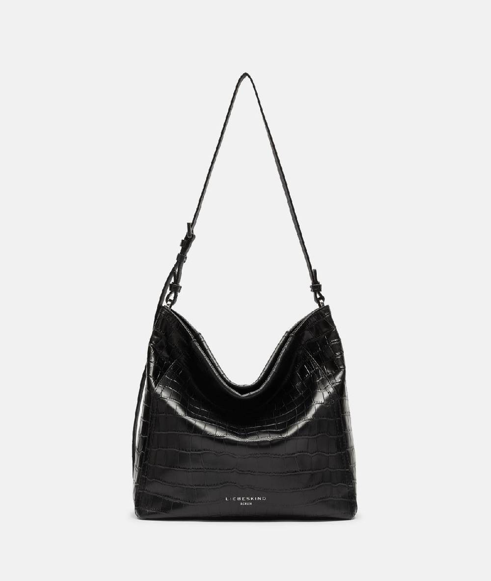 Liebeskind Berlin Kroko Chudy Hobo M 50% Rabatt mit kostenlosem Versand