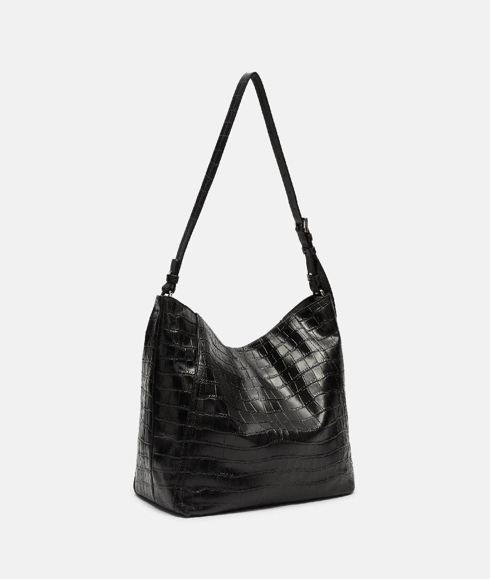 Liebeskind Berlin Kroko Chudy Hobo M 50% Rabatt mit kostenlosem Versand