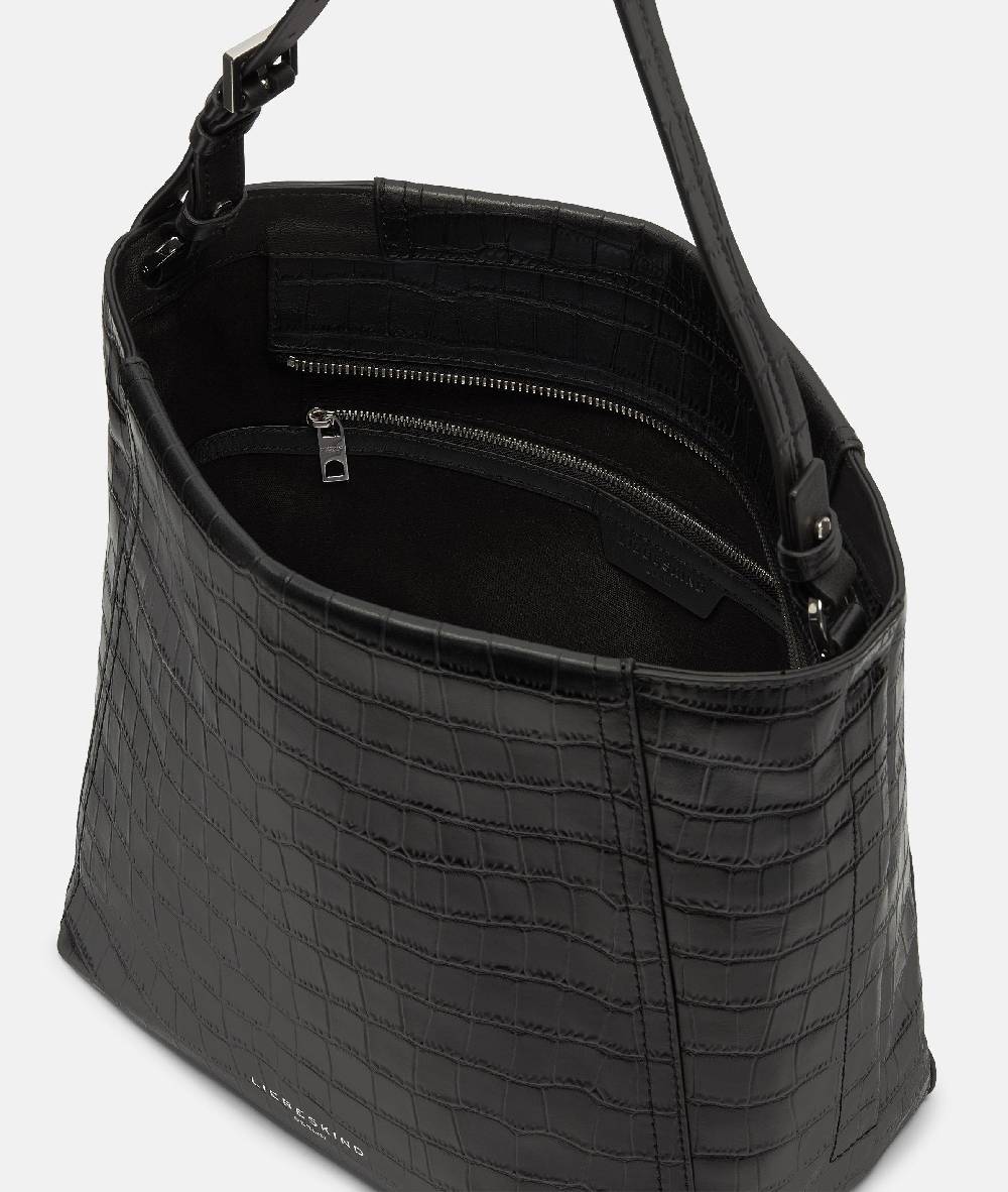 Liebeskind Berlin Kroko Chudy Hobo M 50% Rabatt mit kostenlosem Versand