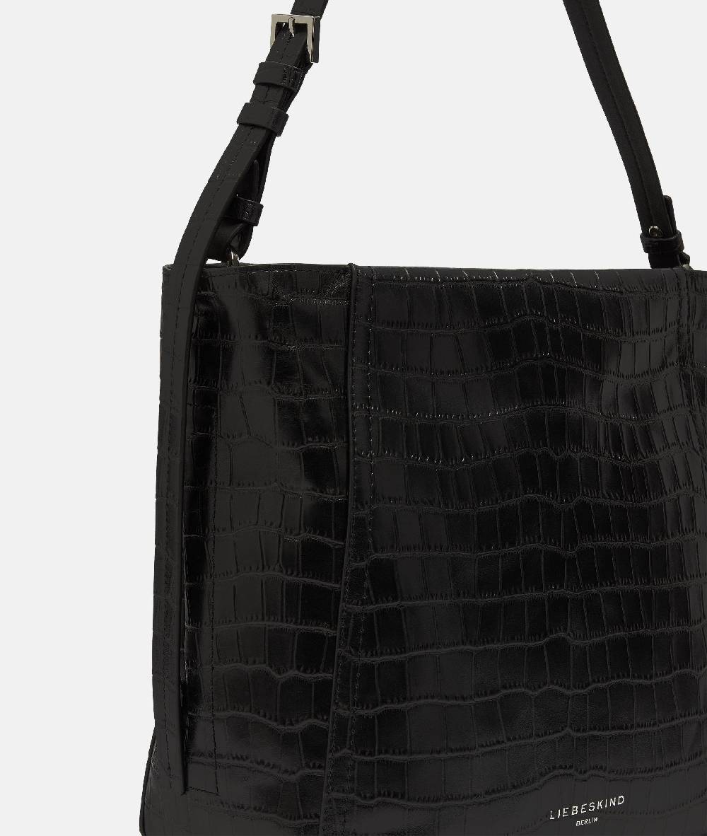 Liebeskind Berlin Kroko Chudy Hobo M 50% Rabatt mit kostenlosem Versand