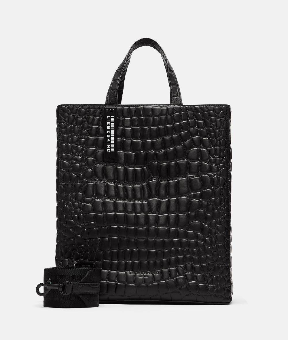Liebeskind Berlin Kroko Paper Bag Tote M Online Shopping