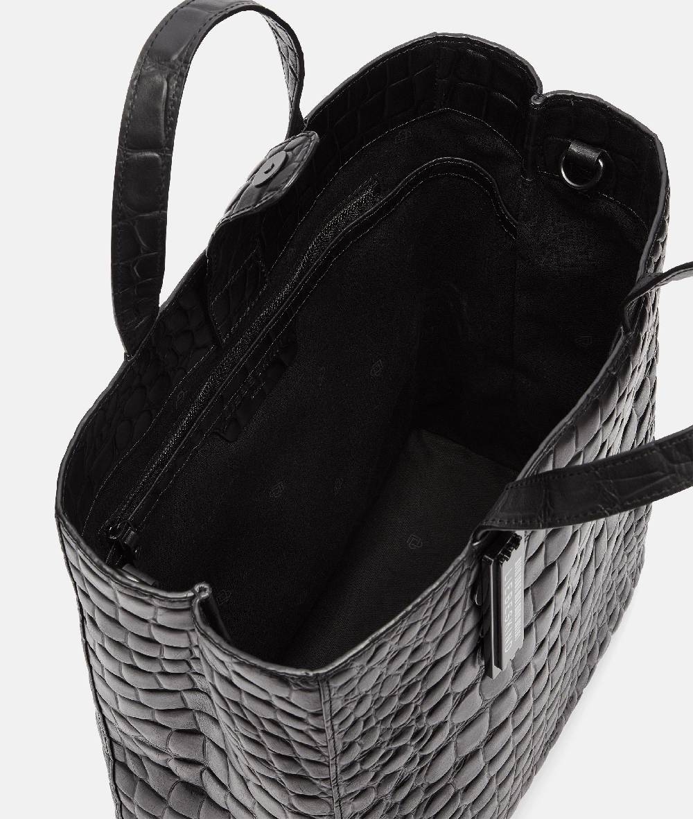 Liebeskind Berlin Kroko Paper Bag Tote M Online Shopping