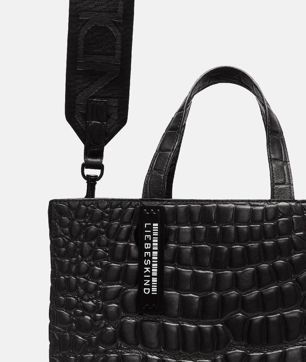 Liebeskind Berlin Kroko Paper Bag Tote M Online Shopping