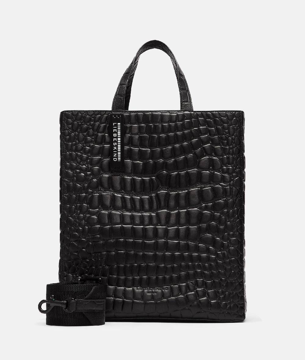 Liebeskind Berlin Kroko Paper Bag Tote M Online Shopping