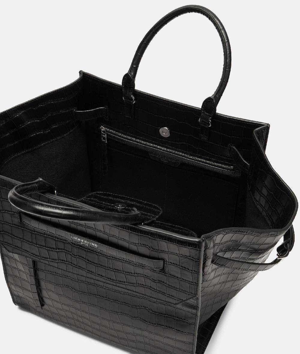 Liebeskind Berlin Kroko Lora Satchel L Kostenlose Rückgabe