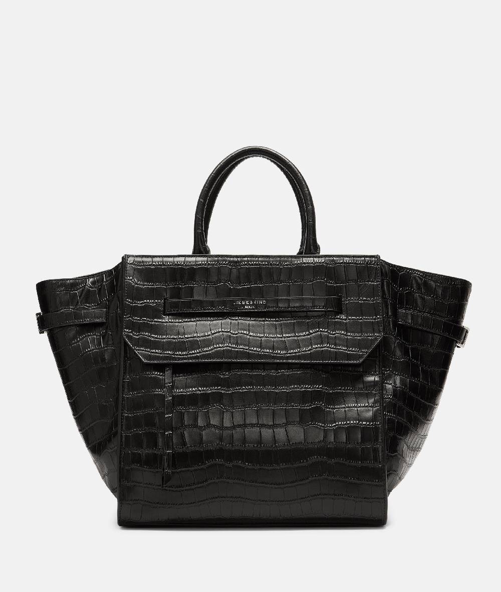 Liebeskind Berlin Kroko Lora Satchel L Kostenlose Rückgabe