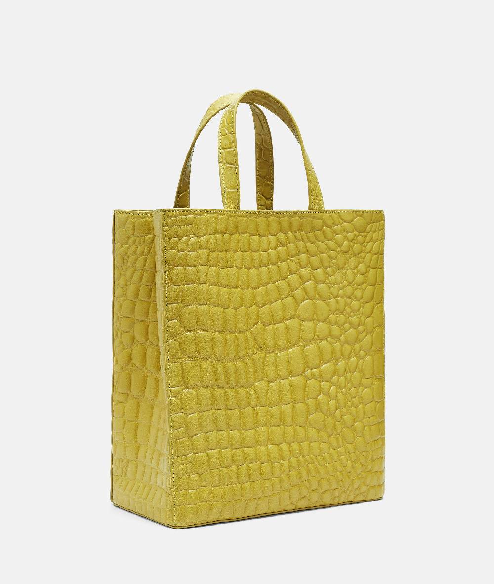 Liebeskind Berlin Kroko Paper Bag Tote M Limitierter Zeitrabatt