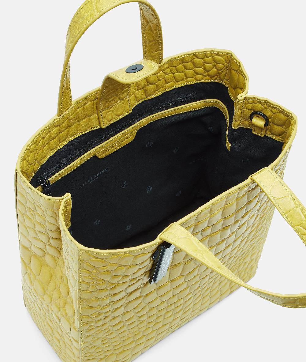 Liebeskind Berlin Kroko Paper Bag Tote M Limitierter Zeitrabatt