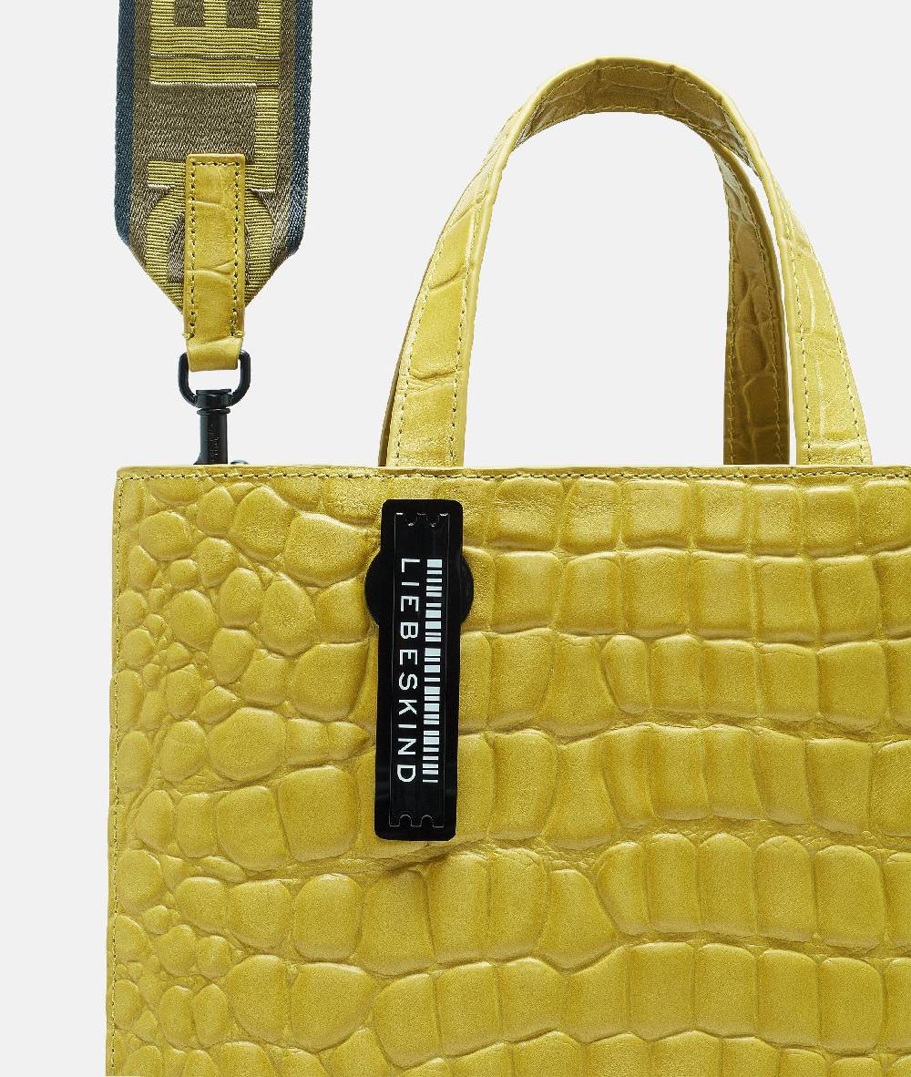 Liebeskind Berlin Kroko Paper Bag Tote M Limitierter Zeitrabatt