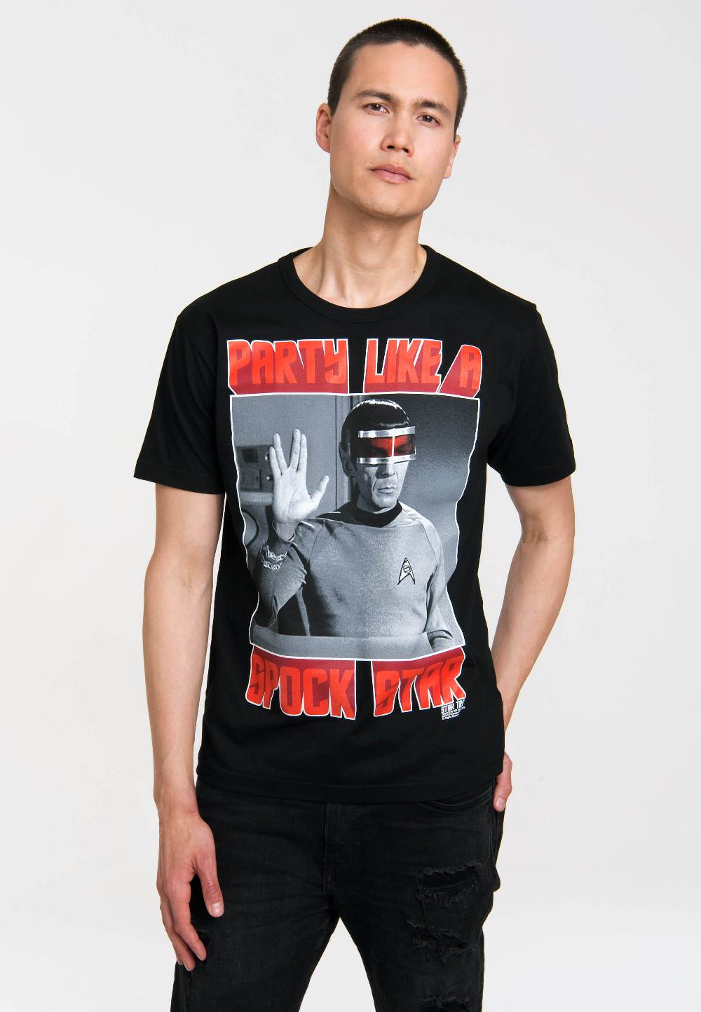 Logoshirt Star Trek - Spock - Party Like A Spock Star - T-Shirt Print - Herren Letzte 2 Tage