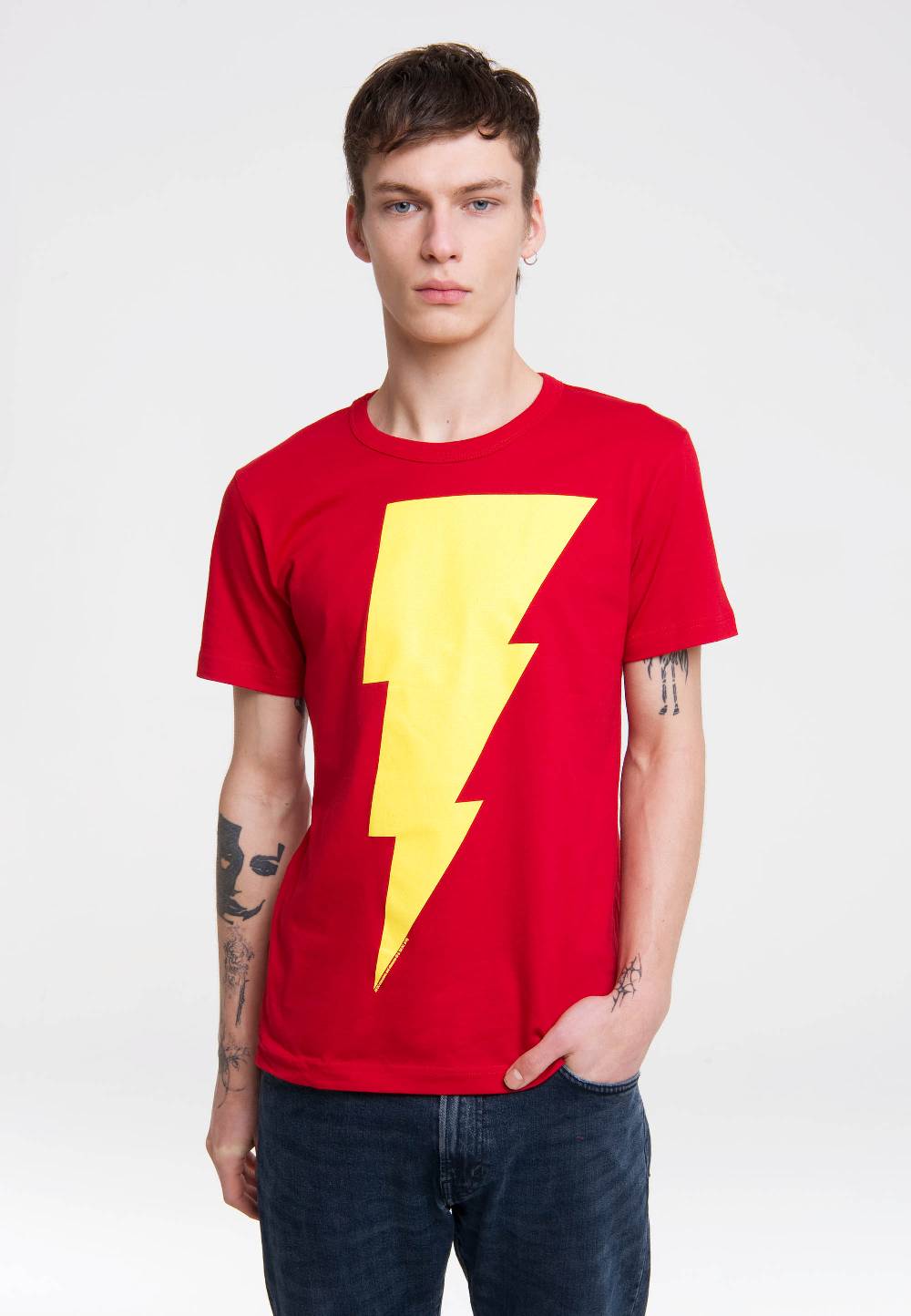 Logoshirt Shazam Logo - DC Comics - T-Shirt Print - Herren Letzter Tag