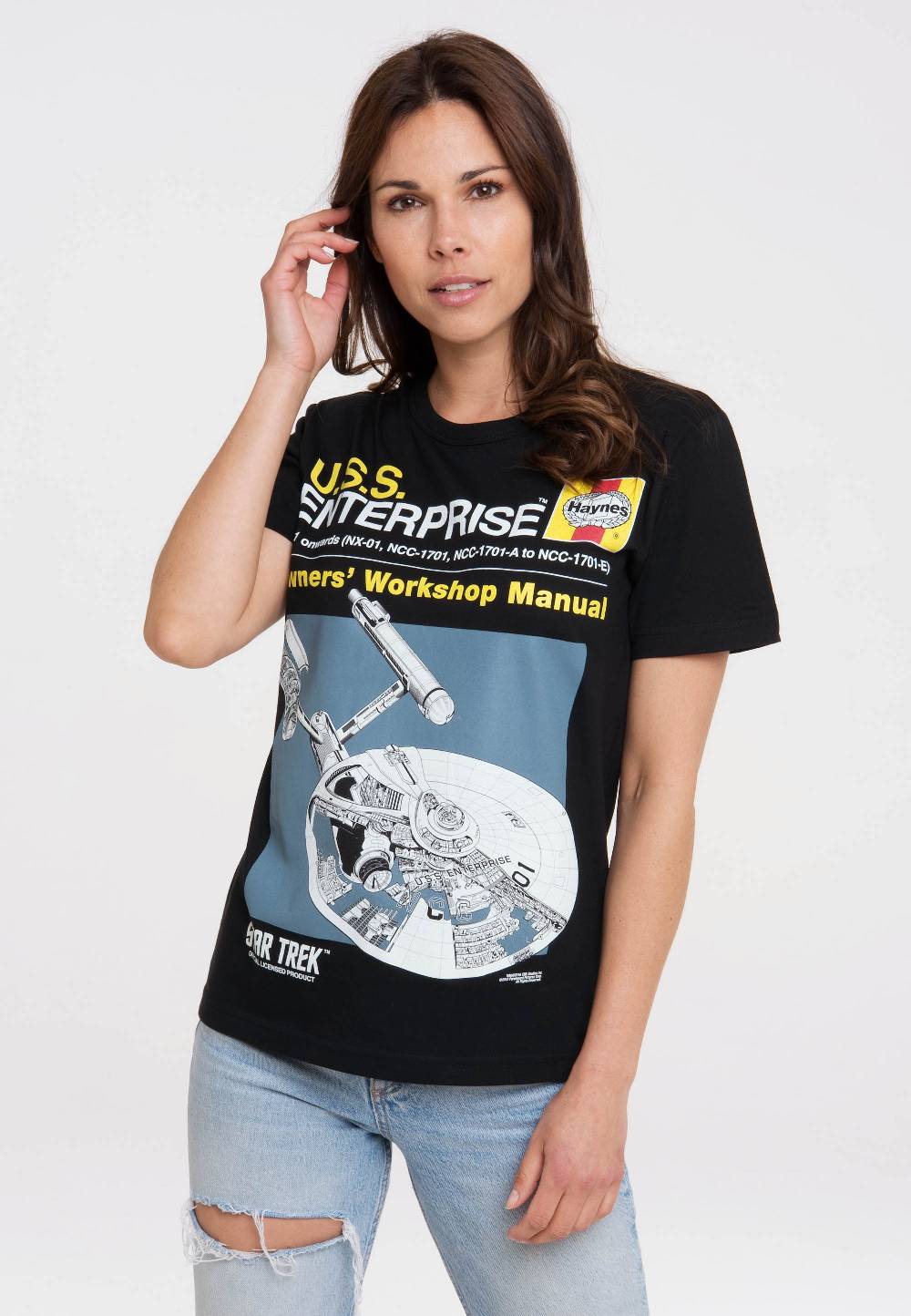 Logoshirt Star Trek - USS Enterprise - Haynes Workshop Manual - T-Shirt Print - Damen Discount Store für neue Produkte