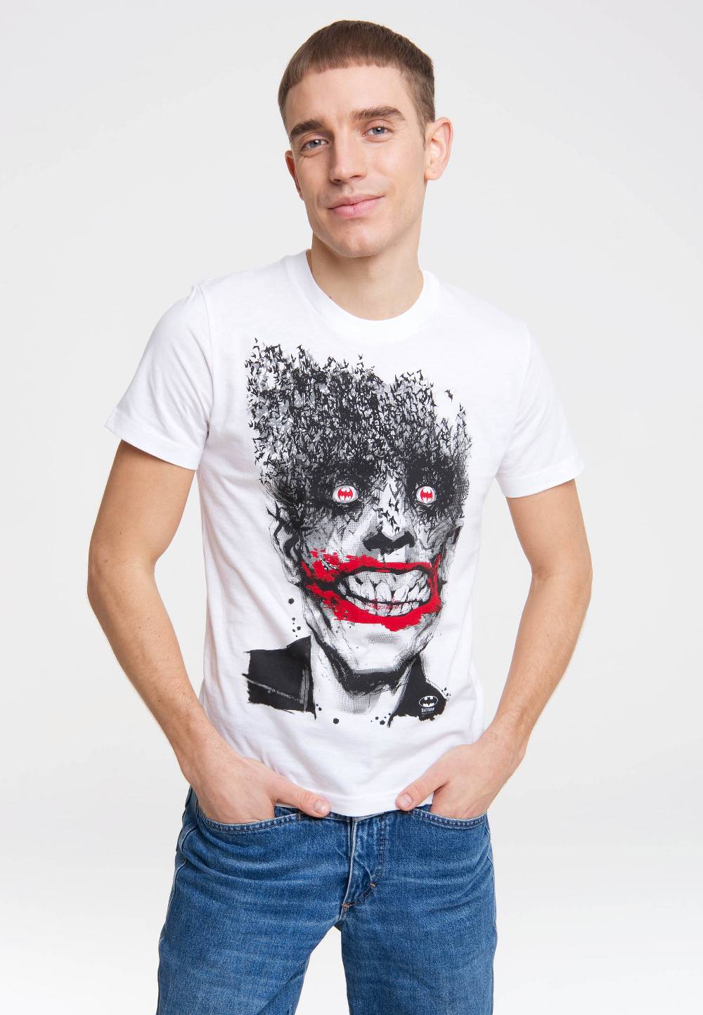 Logoshirt Batman - The Joker - Fledermäuse - DC Comics - T-Shirt Print Fabrikladen