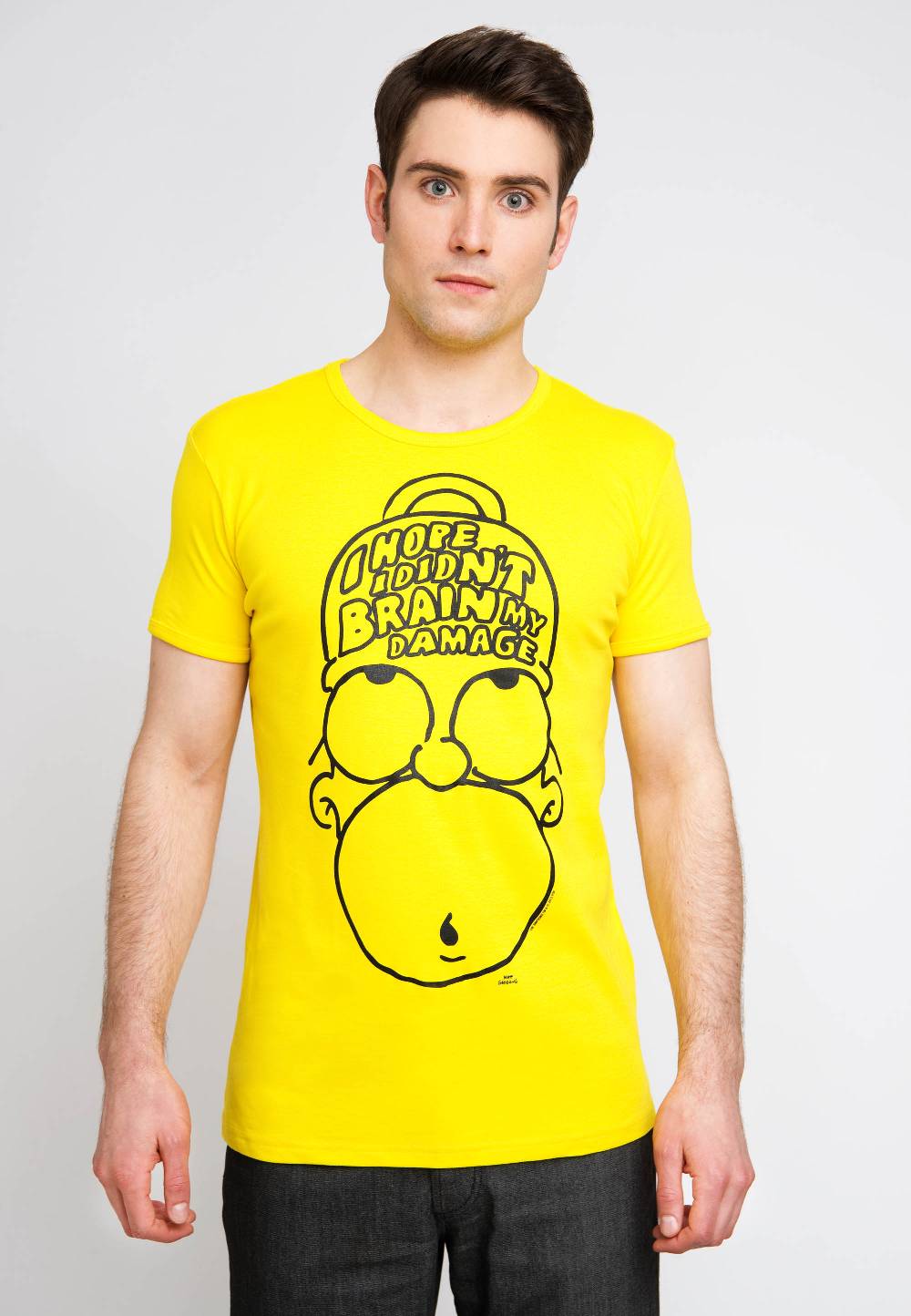 Logoshirt The Simpsons - Homer Simpson - Brain My Damage - T-Shirt Print - Herren Black Friday Preise