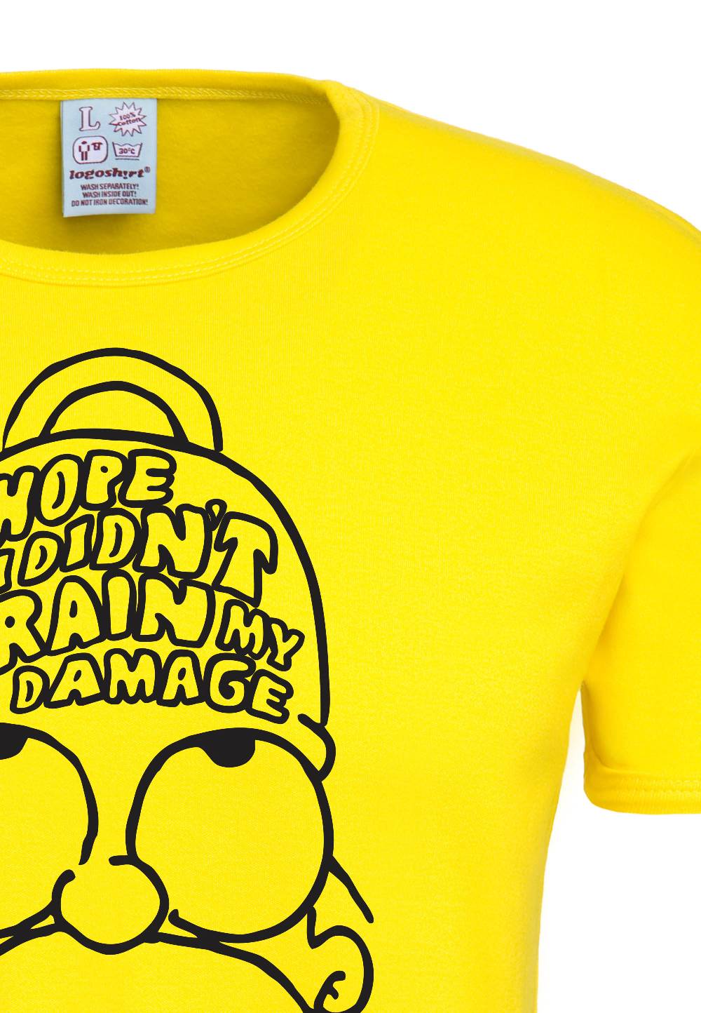 Logoshirt The Simpsons - Homer Simpson - Brain My Damage - T-Shirt Print - Herren Black Friday Preise