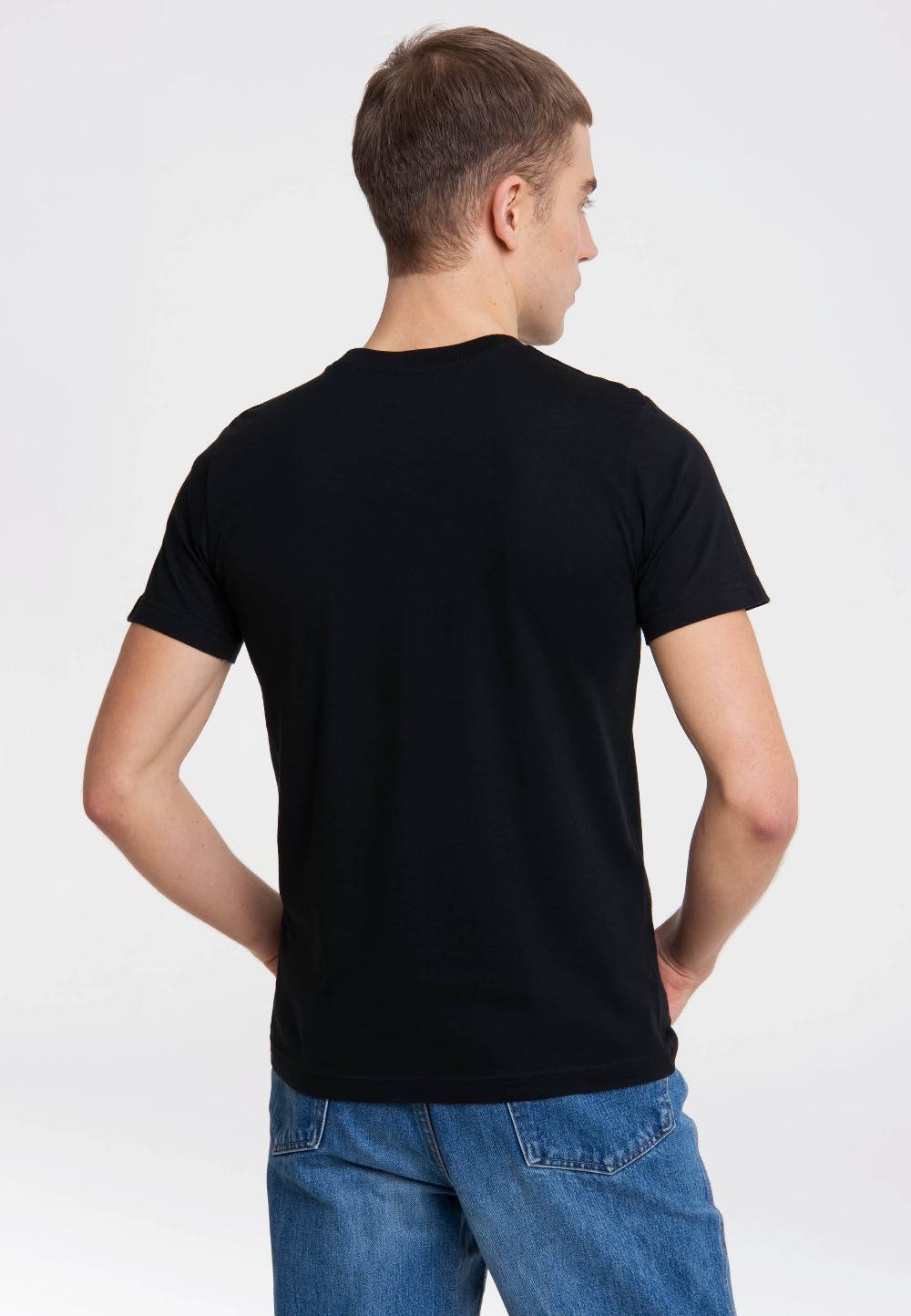 Logoshirt Fast Food - Hund Jagt Katze - T-Shirt Print Outlet