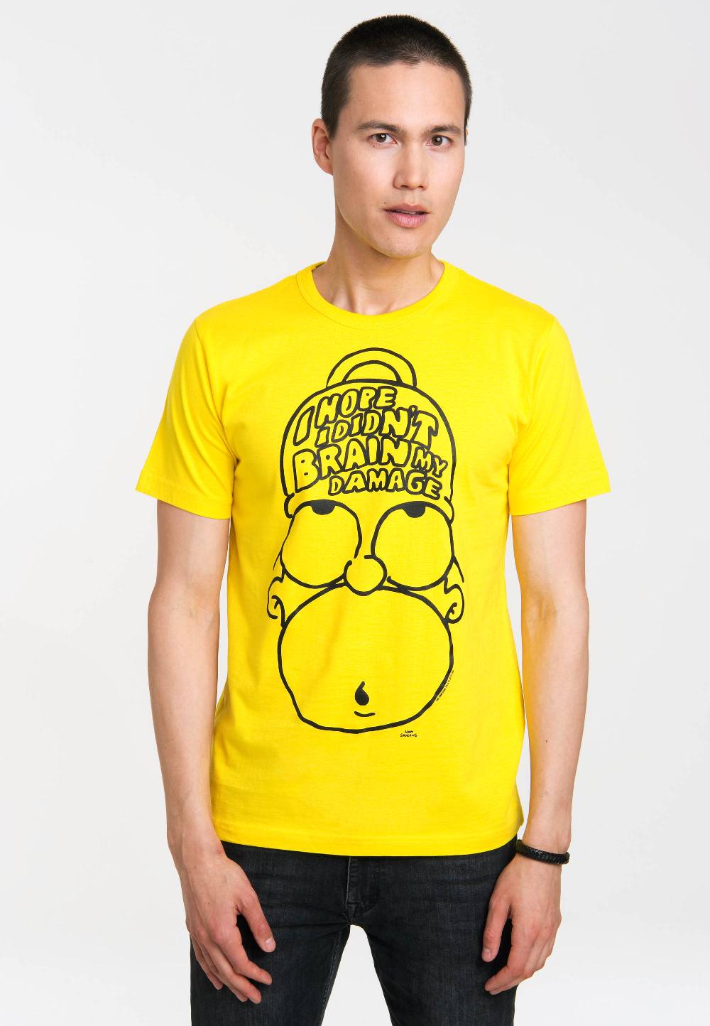 Logoshirt The Simpsons - Homer Simpson - Brain My Damage - T-Shirt Print - Herren Angebote