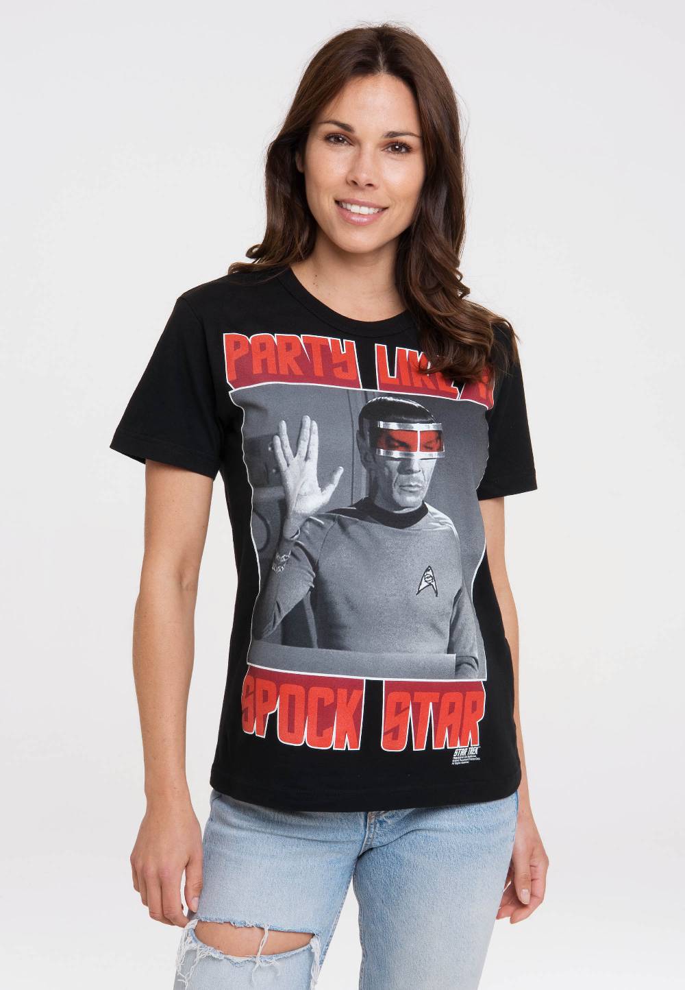 Logoshirt Star Trek - Spock - Party Like A Spock Star - T-Shirt Print - Damen Hotsell