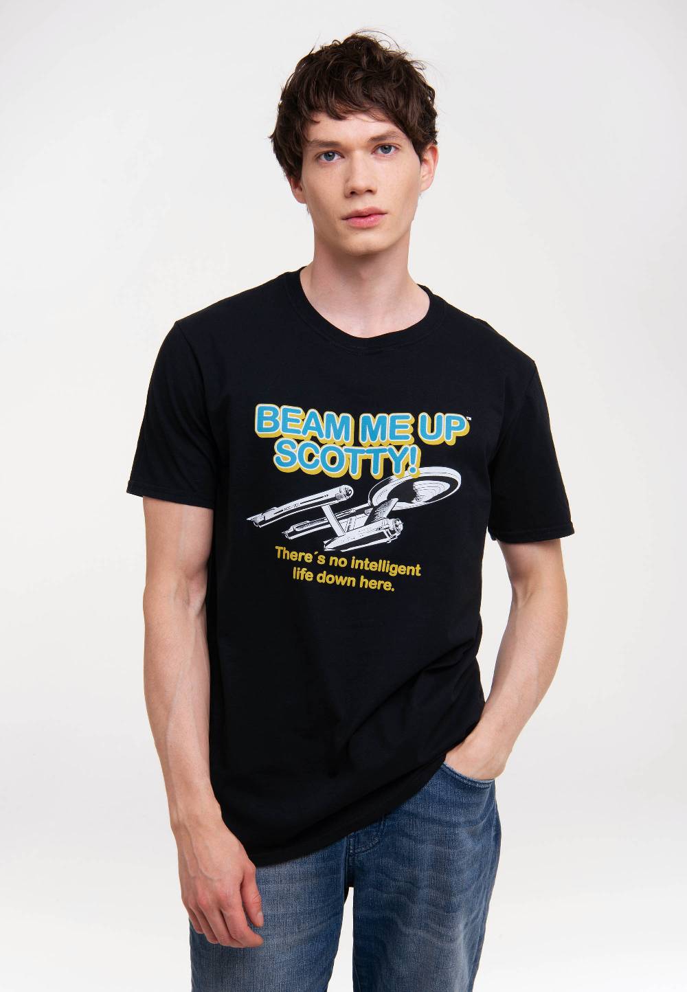 Logoshirt Star Trek - Scotty - Beam Me Up - Hybris - T-Shirt Print Fabrikverkauf