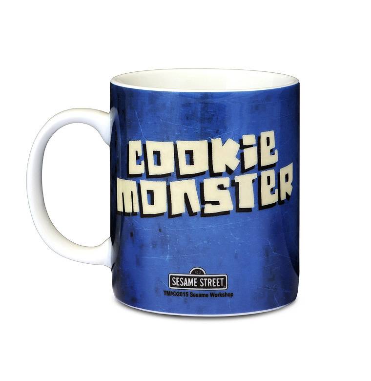 Logoshirt Sesamstrasse - Krümelmonster - Cookie Monster - Kaffeetasse Weihnachtsangebot