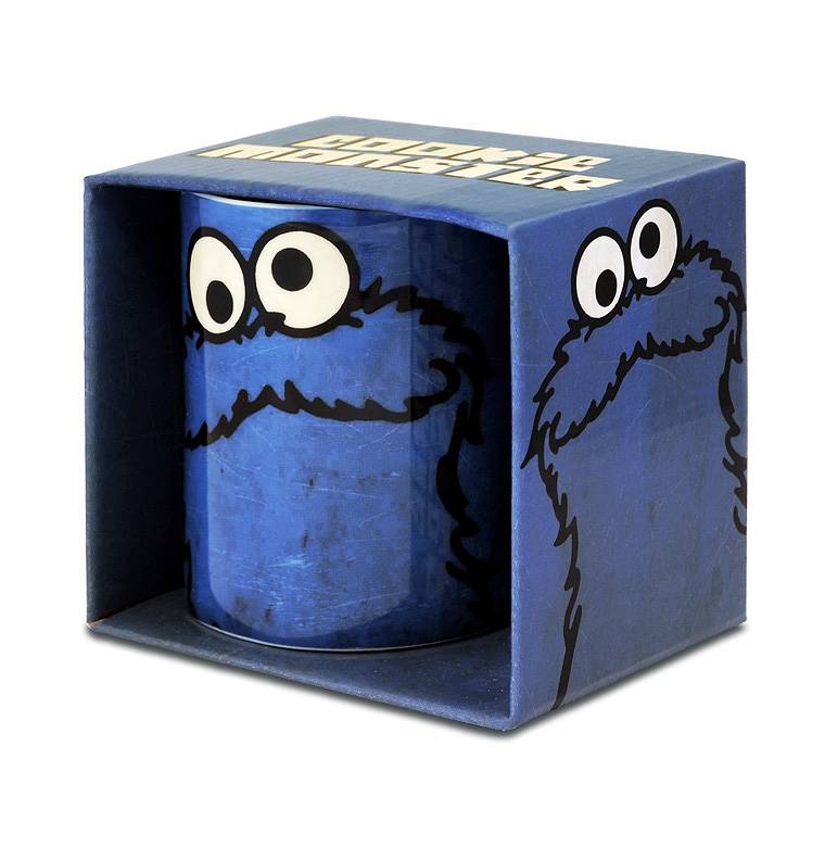 Logoshirt Sesamstrasse - Krümelmonster - Cookie Monster - Kaffeetasse Weihnachtsangebot