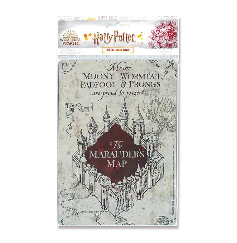 Logoshirt Harry Potter - The Marauder's Map - Blechschild A5 Flash Sale