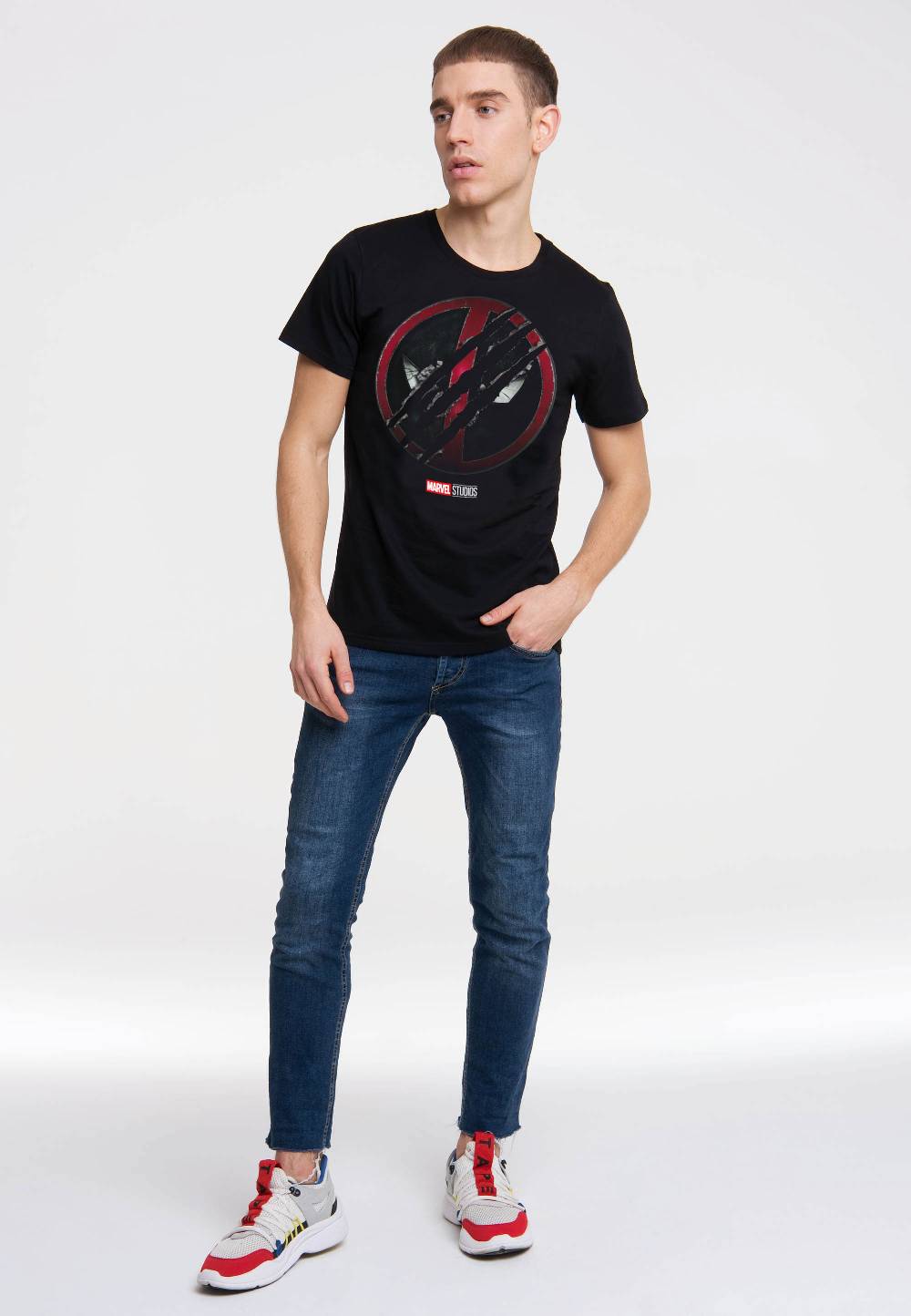 Logoshirt Deadpool & Wolverine - Marvel Comics - T-Shirt Print - Herren Heißer Verkauf