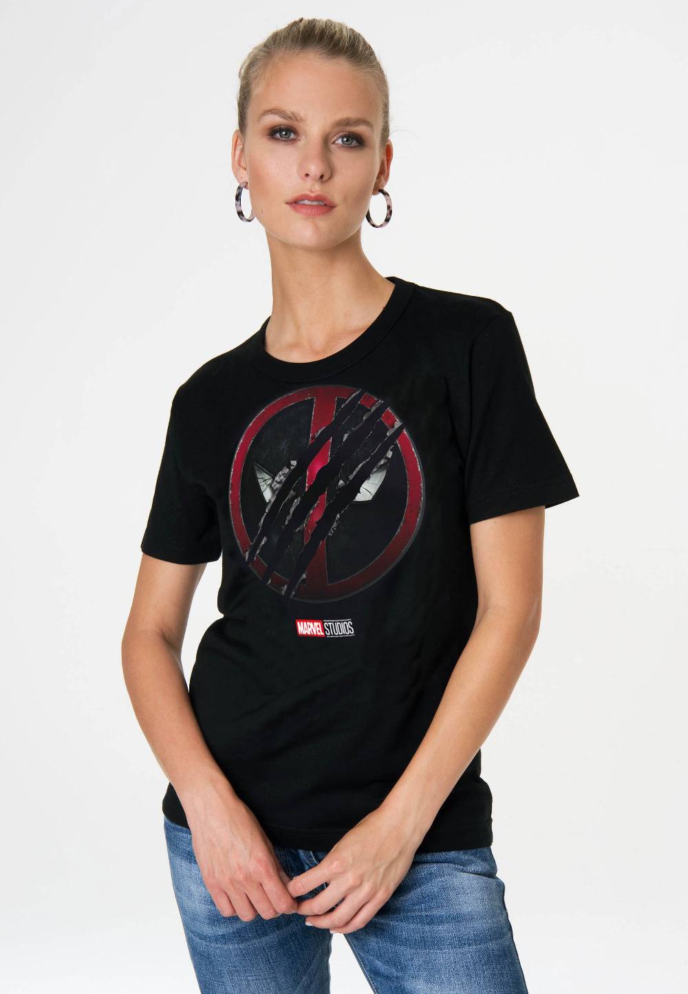 Logoshirt Deadpool & Wolverine - Marvel Comics - T-Shirt Print - Damen Top Angebot
