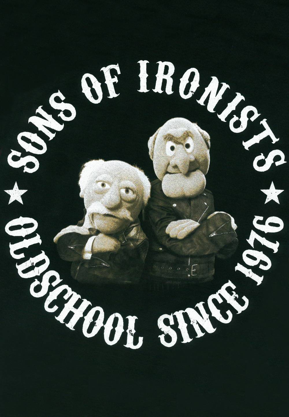 Logoshirt Waldorf & Statler - Sons Of Ironists - The Muppets - T-Shirt Print - Herren Tiefpreis