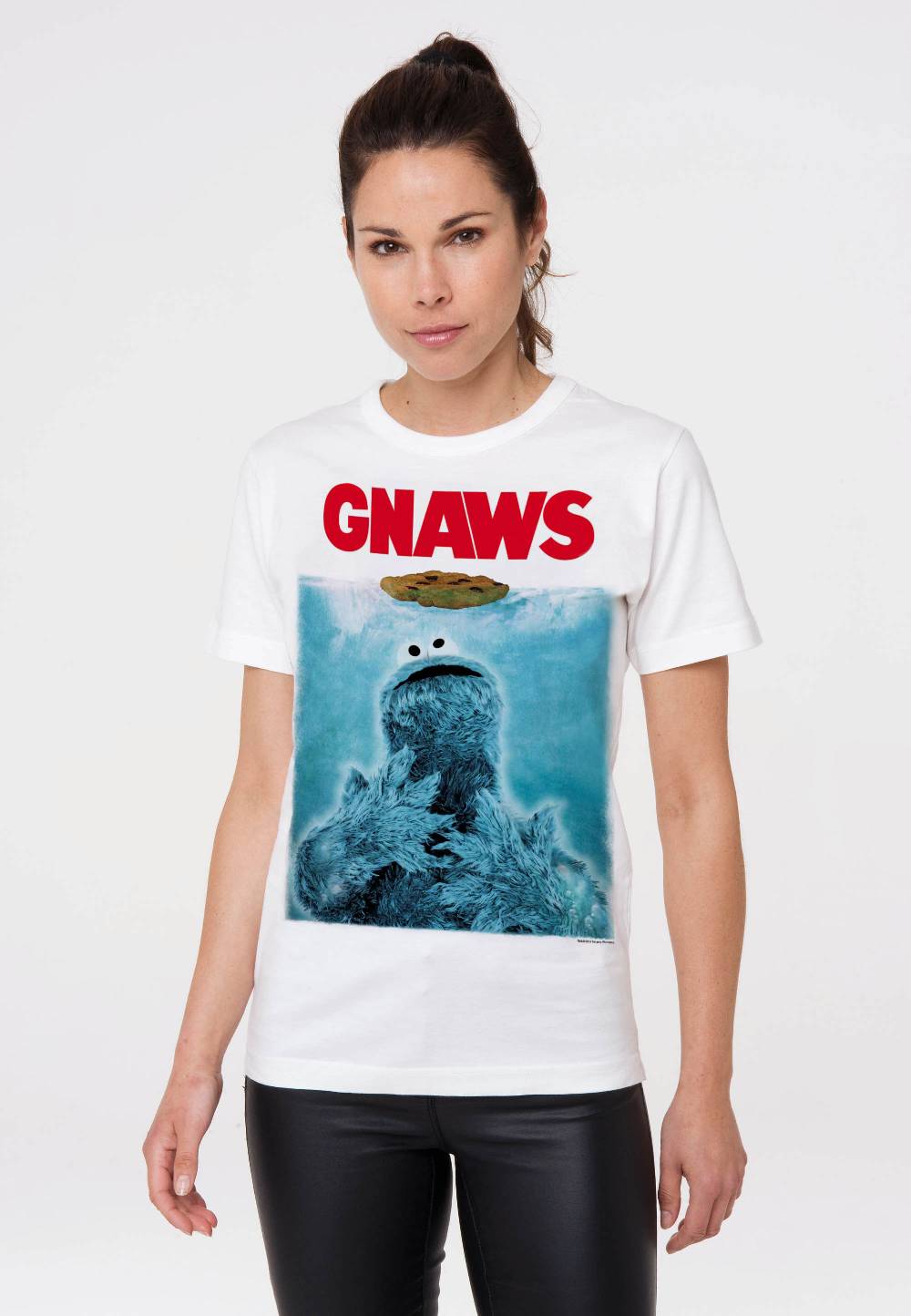 Logoshirt Sesamstrasse - Krümelmonster - GNAWS - T-Shirt Print - Damen Kostenlose Rückgabe