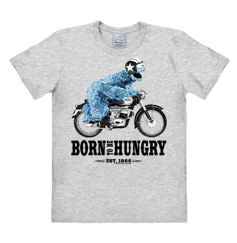 Logoshirt Krümelmonster | Born To Be Hungry | Easy Fit Herren T-Shirt Letzter Tag