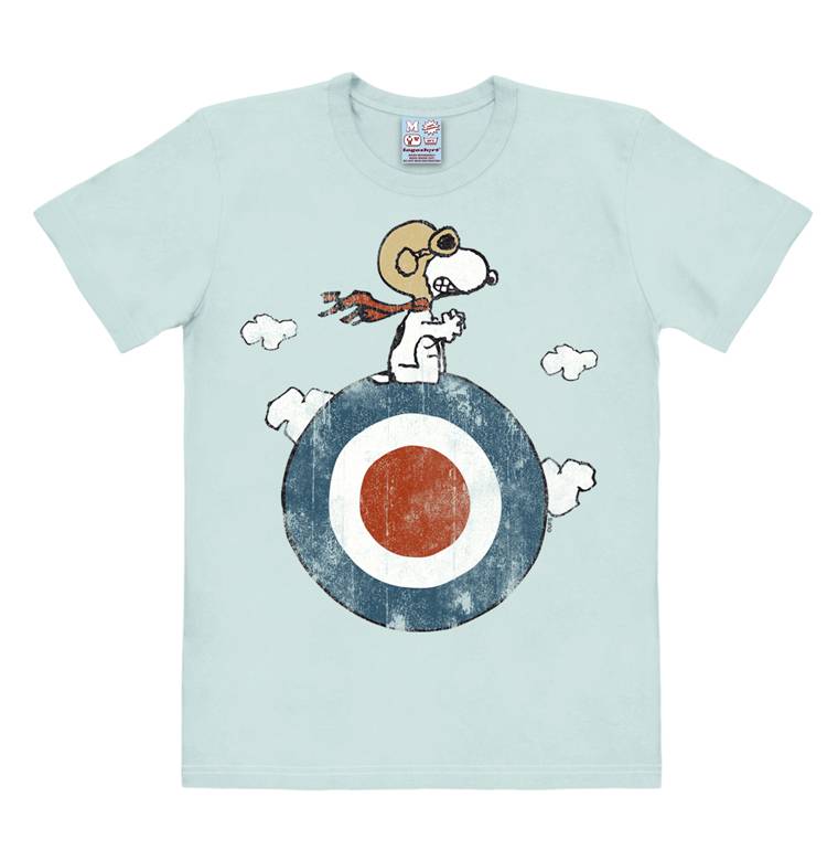 Logoshirt Peanuts - Snoopy - Pilot - Target - T-Shirt Print - Herren Nur für heute