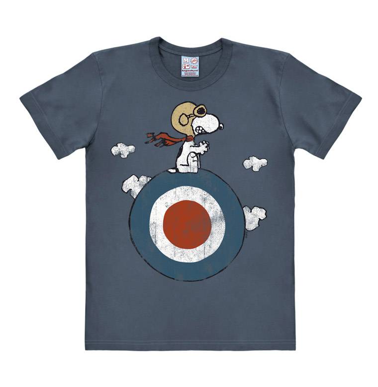 Logoshirt Peanuts - Snoopy - Pilot - Target - T-Shirt Print - Herren Nur für heute